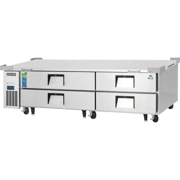 Everest ECB82D4 - Chef Base Refrigerator, two-section, 82-3/8