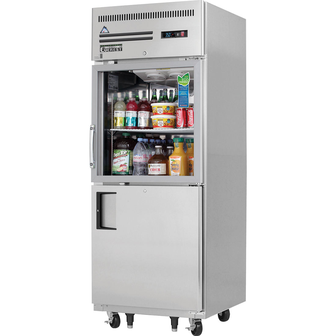 Everest ESWQ2D2 59 Dual Temp Refrigerator/Freezer Combo, 52 Cu. Ft.